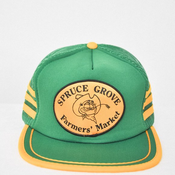 Vintage Spruce Grove Farmer's Market Trucker Hat - Picture 2 of 6